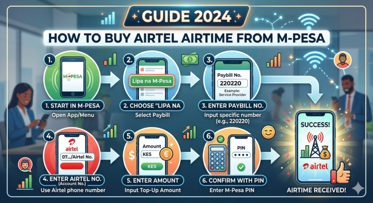how to buy airtel airtime from m-pesa